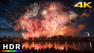 Tokyo Fireworks  Katsushika Noryo Fireworks Festival  4K HDR recorded live [upl. by Larred]