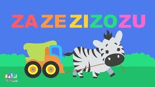 Silabas za ze zi zo zu  Sílabas do alfabeto  Video educativo infantil [upl. by Zeuqram]