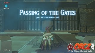 Legend of Zelda Breath of the Wild Shrine Rota Ooh  Passing the Gates Gameplay Walkthrough [upl. by Neroc537]