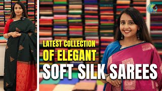 Soft Silk Sarees In Different Colours And Gorgeous Patterns  Mahalekshmi Silks [upl. by Brooks]