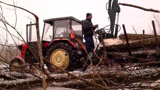 przyczepa do zwozki drewnarĂźckewagen [upl. by Eilyw]