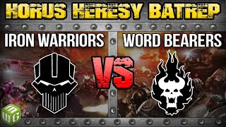 Iron Warriors vs Word Bearers Horus Heresy Battle Report Ep 140  Vault Rerelease [upl. by Robinet]