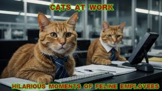 Cats 🥰😹 at Work Hilarious Moments of Feline Employees [upl. by Buine667]