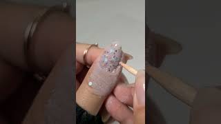 Glitter dip powder encapsulation with Builder Gel dippowdernails dipnails dippowder rosegold [upl. by Viveca]