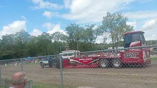 Deruyter NY Tractor And Truck Pull stock 4x4 pickups [upl. by Aicilla]