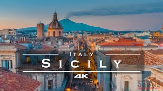 Sicily Italy 🇮🇹  by drone 4K [upl. by Nahtanod940]