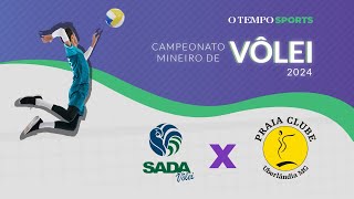 SADA CRUZEIRO x PRAIA CLUBE UBERLÂNDIA  AO VIVO E COM IMAGENS  CAMPEONATO MINEIRO CODEMGE 2024 [upl. by Eunice]