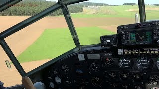 How to land the Junkers Ju 52 Airplane  Cockpit View [upl. by Notsob535]