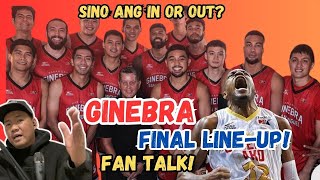 Ginebra final line up  PBA Parity issue  RJ Abarrientos [upl. by Iroak124]