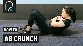 AB EXERCISE  How to do an abdominal crunch ab crunch [upl. by Plath657]