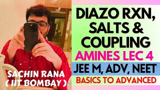 ❤️‍🔥Diazonium Salts Coupling Reaction Deamination  Amines  JEE Main Advanced NEET 2024 [upl. by Ocker460]