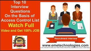 Top 10 Interview Questions On the Basis of Access Control List [upl. by Lleksah308]