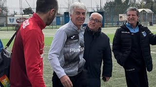 Tifoso ferma Gasperini prima di Napoli Atalanta sentite cosa gli dice 😂💙 [upl. by Glenna64]