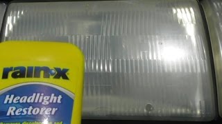 HEADLIGHT RESTORER RESTORATION RAINX REVIEW DOES IT WORK [upl. by Yauqram]