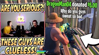 Streamers Get CALLED OUT For Being TRYHARDS amp FAIL Trying To Prove Theyre NOT  Fortnite Season 5 [upl. by Enelear]