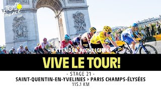 Extended Highlights  Stage 21  Tour de France 2023 [upl. by Esmond]