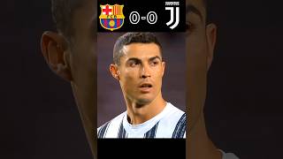 Ronaldo vs Messi Showdown Barcelona vs Juventus  UEFA Champions League football youtube shorts [upl. by Nohtiek]