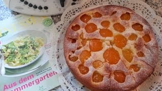 Thermomix TM 31 Aprikosen Schmand Kuchen [upl. by Dominga]