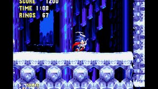 Sonic the Hedgehog 3 Complete Ice Cap Zone Act 1 Sonic 1080 HD [upl. by Ahsemrac]