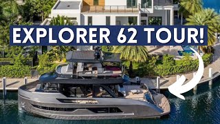 2024 Luxury Ocean Yachts Explorer 62 Tour  Boating Journey [upl. by Ariad418]