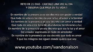 RETO DEL YO SOY 21 DÍAS  TRANSFORMA TU VIDA Y TU ENTORNO [upl. by Moorefield]