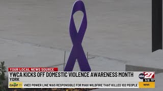 YWCA kicks off domestic violence awareness month [upl. by Trembly]