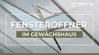 Automatischer Fensteröffner im Gewächshaus  MONTAGE [upl. by Mathre90]