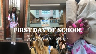 FIRST DAY OF HIGH SCHOOL GRWM  SCHOOL VLOG 2022 FRESHMAN YR [upl. by Arbmik]