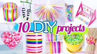 10 DIY Projects With Drinking Straws – 10 New Amazing Drinking Straw Crafts and Life Hacks [upl. by Luo]