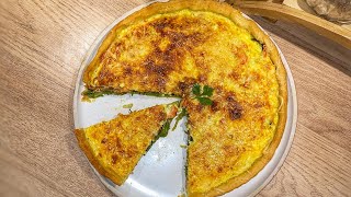 La quiche saumon épinard  Recette facile et rapide [upl. by Dorie]