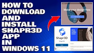 How To Download and Install Shapr3D App in Windows 1011 Guide [upl. by Nallek]