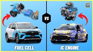 How do HydrogenPowered Cars Work Using Fuel Cells amp IC Engines [upl. by Dnomasor520]