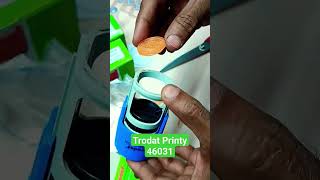 how to make trodat Printy 46031 round Stamp trodat youtubeshorts [upl. by Nalepka27]