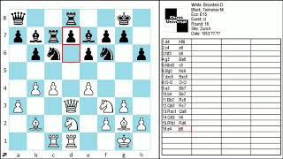 Bronstein D vs Taimanov M E15 ct Zurich 1953 [upl. by Shannan]