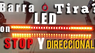 TIRA LED CON DIRECCIONALES Y STOP UNBOXING PARA MOTOCICLETAS Accesorios para moto 2019 [upl. by Oleic]