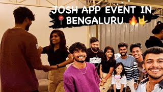 JOSH APP EVENT IN BENGALURU 📍🤟 simplerohit Fambros simplerohit chikodi fambros [upl. by Htes108]