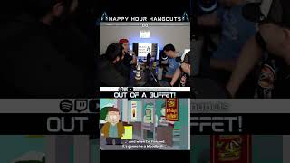 Kicked out of buffet HappyHourHangouts Podcast Shorts [upl. by Ateuqram]