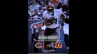 Trade Alert Khalil Herbert To The Cincinnati Bengals nfl shorts [upl. by Gerald711]