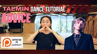 TAEMIN 태민 Advice Dance Tutorial  Prechorus  Chorus w Mirror Charissahoo [upl. by Neyud291]