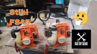 2 Stihl FS45 Trimmers Not Running Lets Get Them Both Running [upl. by Yole]