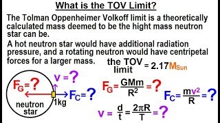 Astronomy  Ch 22 Neutron Star 10 of 17 What is the TOV Limit [upl. by Ahsennek]