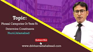 Tests to Determine Constituents or Phrasal Categories  Constituency Tests [upl. by Oderfliw]