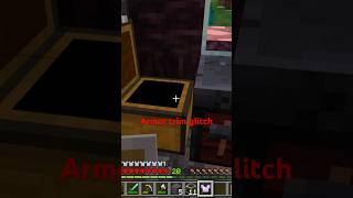 Armer trim glitch in Minecraftminecraft glitches [upl. by Ji4]