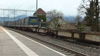 Bahnverkehr zwischen Uetendorf und Kiesen mit Ae 68 [upl. by Codd]