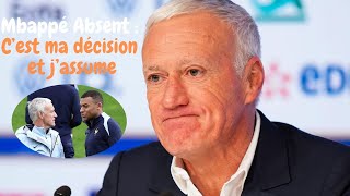 Liste des Bleus  Deschamps décide encore de ne pas sélectionner Mbappé [upl. by Yseulta273]