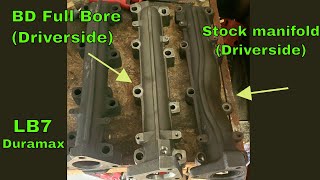 LB7 Duramax Exhaust Manifold amp Up Pipe Removal  Why you need the BD full bore upgrade [upl. by Aiyn]