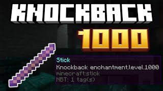 How To Get a KNOCKBACK 1000 STICK in Minecraft 1213 [upl. by Nywde]