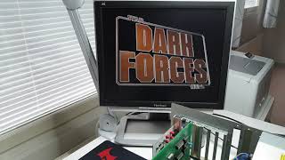 Amiga 2000PCTask  GoldenGate II Bridgeboard amp ISA OPL3 Sound Card  Star Wars Dark Forces [upl. by Ylrehs636]