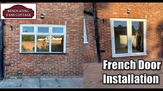 UPVC French Door Installation Wooden Window To French Doors DIY Jobs 45 [upl. by Armbrecht]