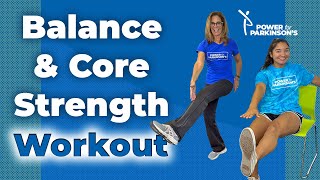 Seated amp Standing Core Strength amp Balance Exercises for Parkinsons [upl. by Redmond256]